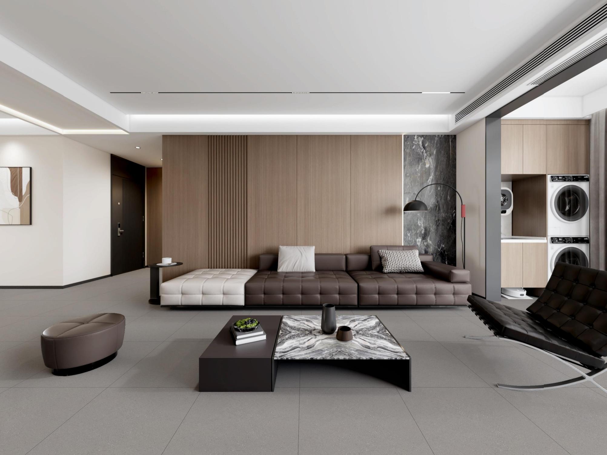 סלון עם גרניט פורצלן